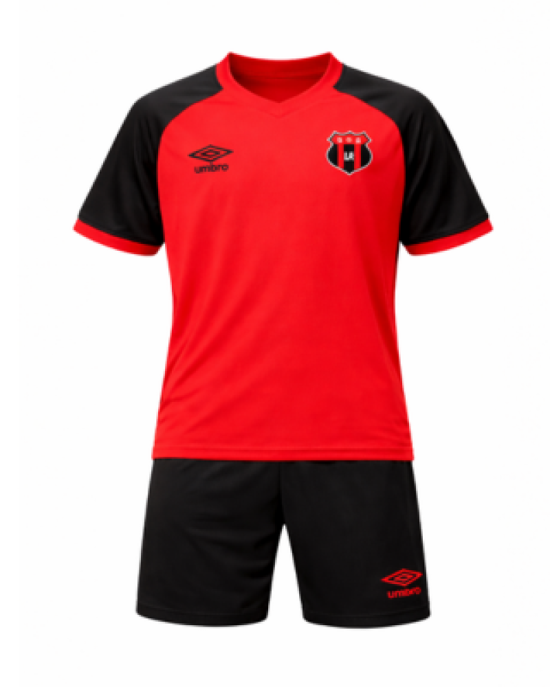 Set esc Fut Rojo y negro